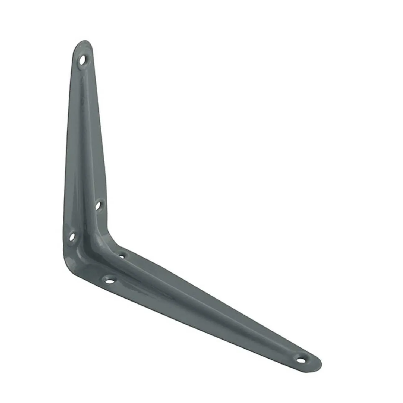 10 x Grey Metal London Shelf Support Brackets