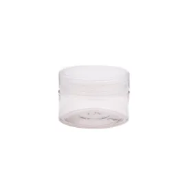 100g PET Plastic Cosmetic Jar with Lid Crystal Clear