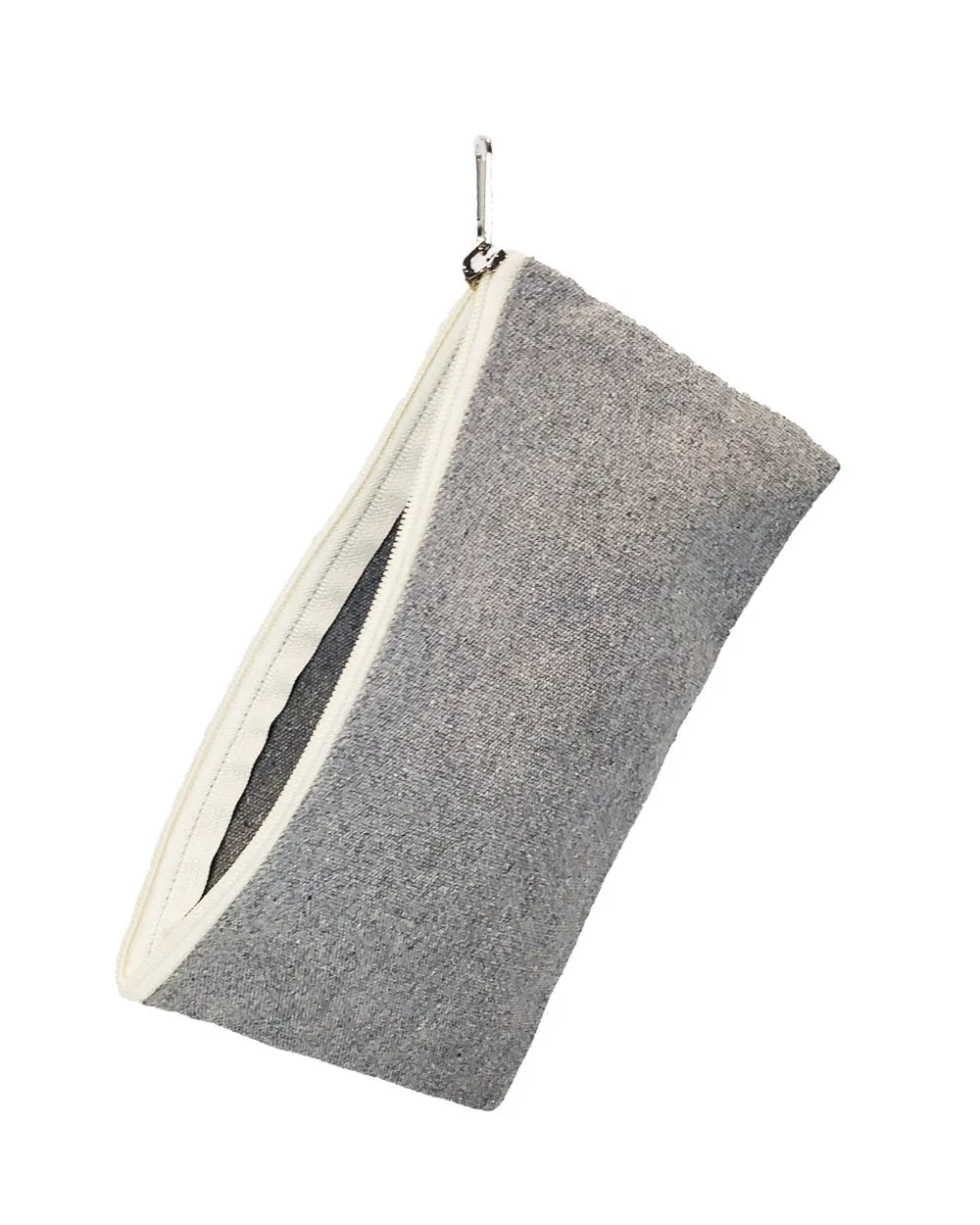 120 ct Recycled Canvas Flat Zipper Pouch - By Case