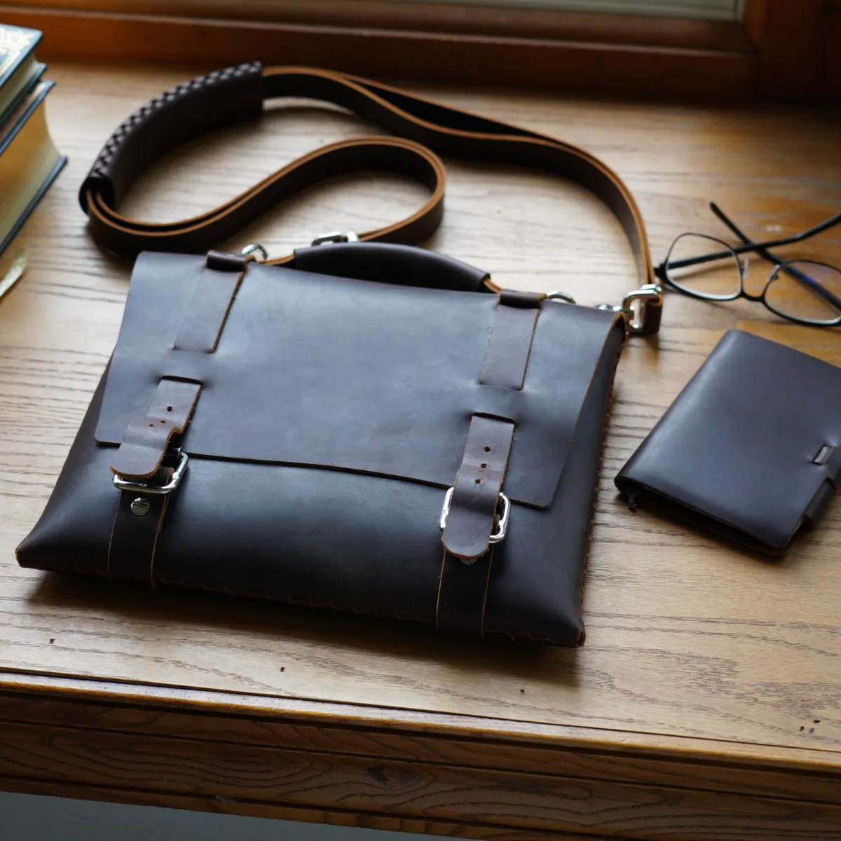 14" Leather Briefcase