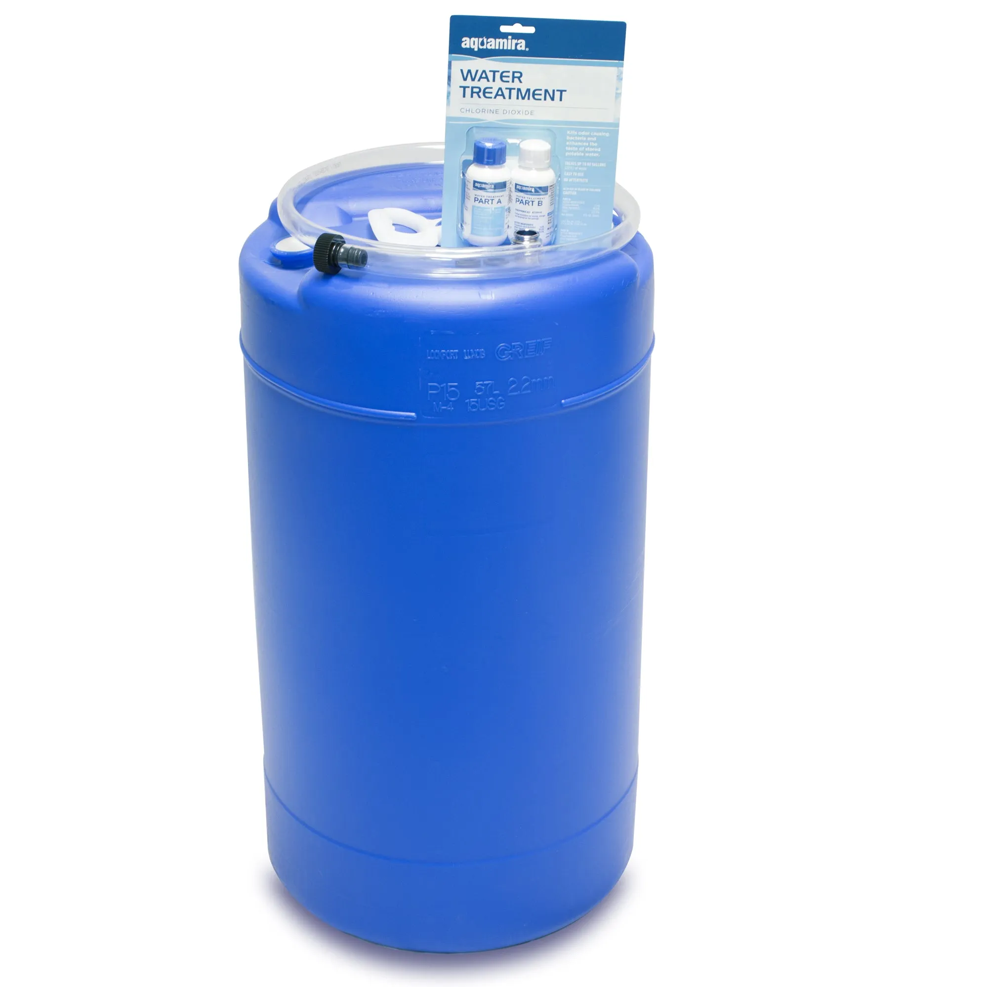 15 Gallon Water Storage Tank with Treatment