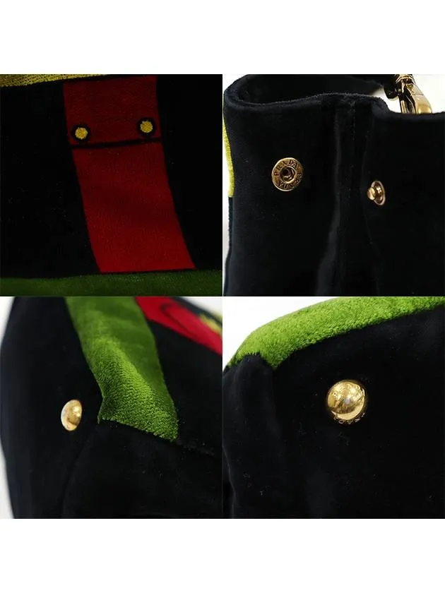 1BA038 Black Velvet Canapa Logo 2WAY