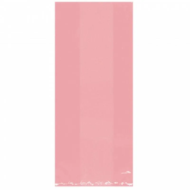 25 Pack New Pink Cello Party Bags - 24cm x 10cm