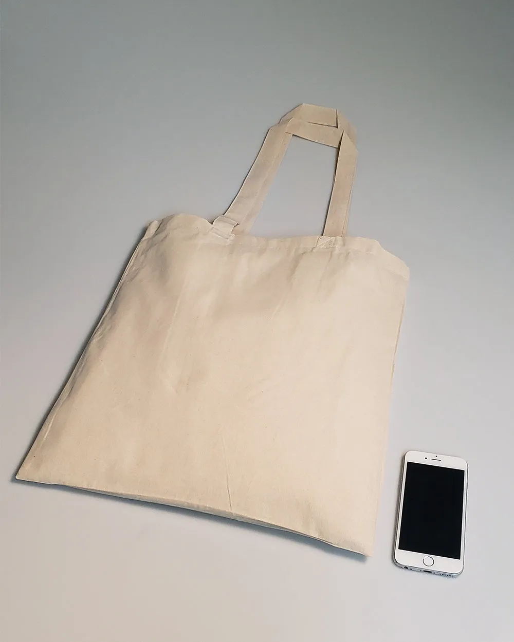 26" Over the Shoulder Long Handle Cotton Tote Bags - TB126