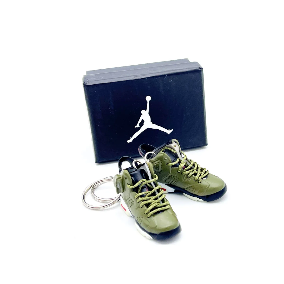 3D Sneaker Keychain- Air Jordan 6 Travis Scott Pair