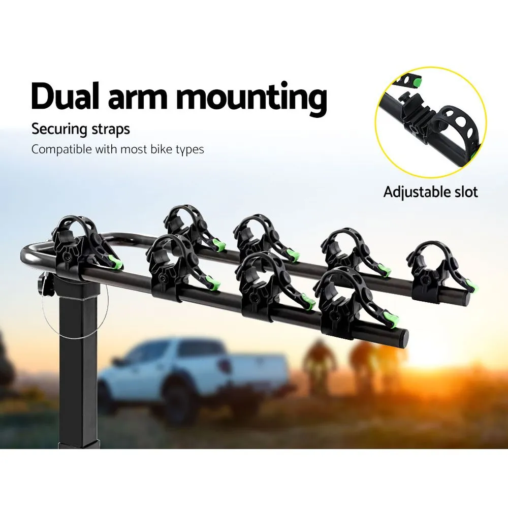 4 Bike Carrier Car Rear Rack Hitch Mount 2" Towbar Foldable Steel