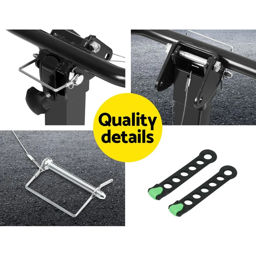 4 Bike Carrier Car Rear Rack Hitch Mount 2" Towbar Foldable Steel