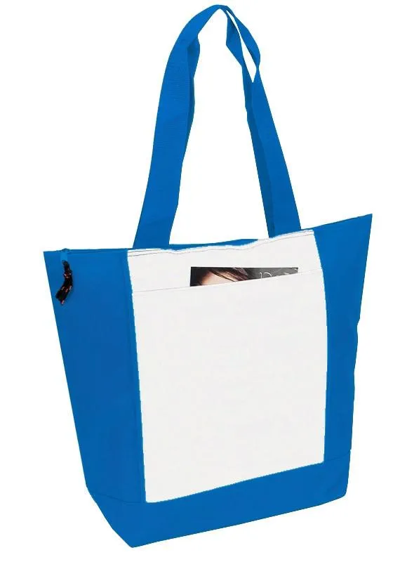 48 ct 600D Polyester Deluxe Zipper Tote Bag - By Case