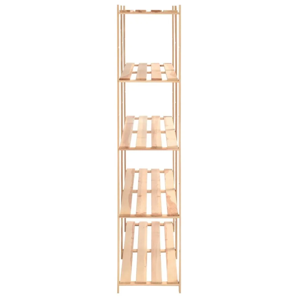 5-Tier Storage Racks - Solid Pinewood, 170x38x170cm