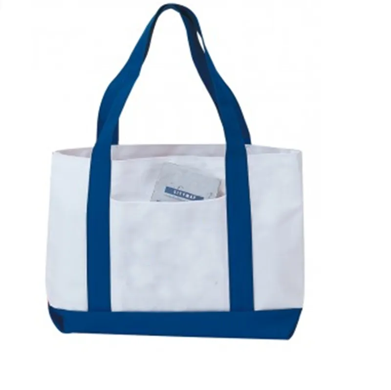 6 ct Grocery Shopping Tote Bag With Large Outside Pocket - By Bundle