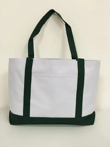 6 ct Grocery Shopping Tote Bag With Large Outside Pocket - By Bundle