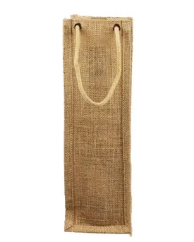 6 ct Single Bottle Jute Wine Bags / Burlap Wine Bags with Rope Handles - By Bundle