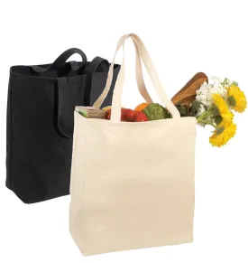 72 ct Over-the-Shoulder Cotton Twill Grocery Tote Bag - By Case