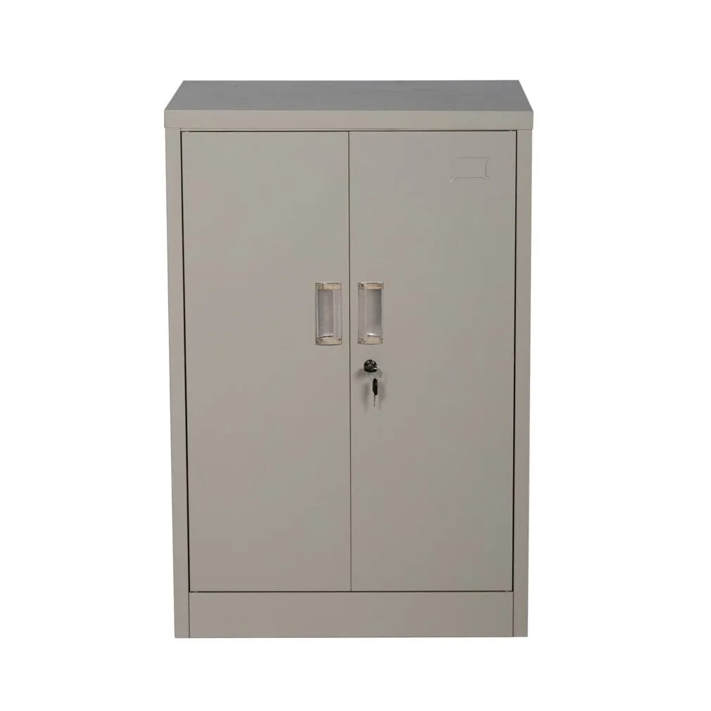 90 X 45 X 180 Cm 2-Door 4 Shelves Steel Office File Cabinet Xg-3