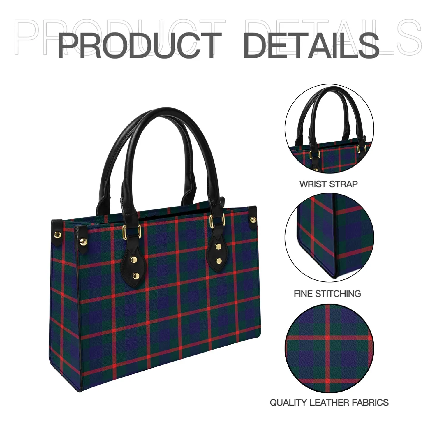 Agnew Tartan Leather Bag