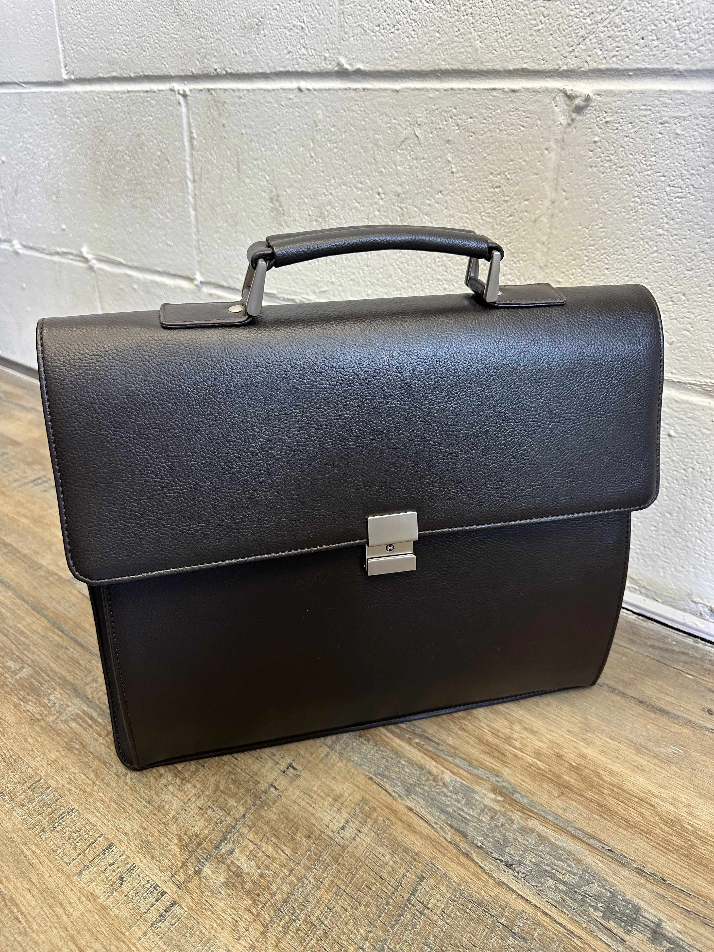 Black Leather BriefCase | Laptop Bag