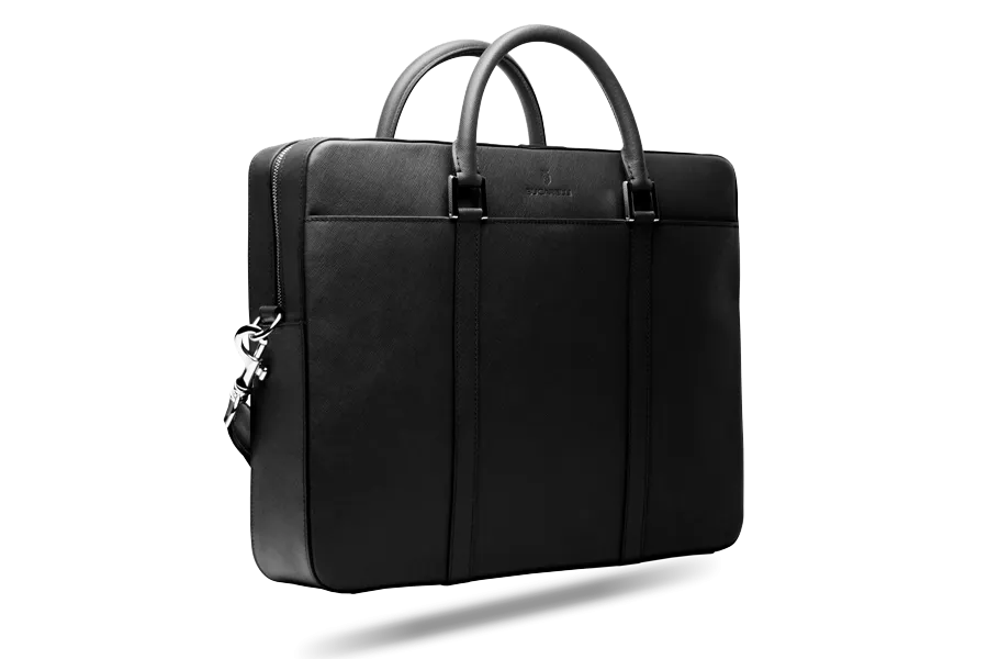 Black Saffiano Briefcase