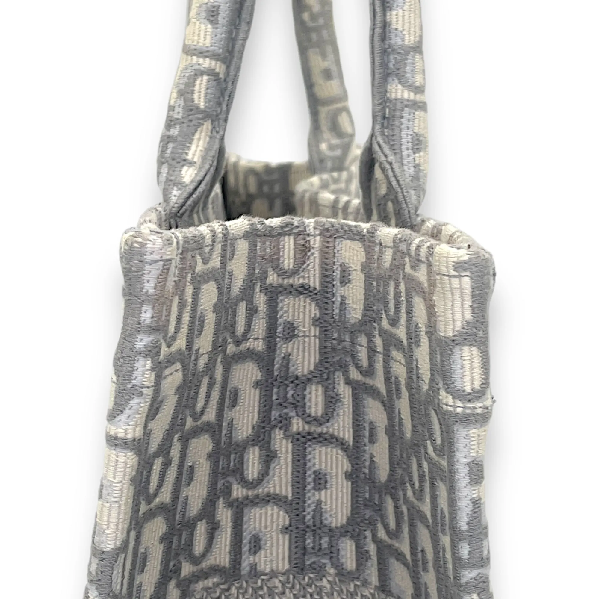 Book Tote Medium Grey Tote Bag in Canvas