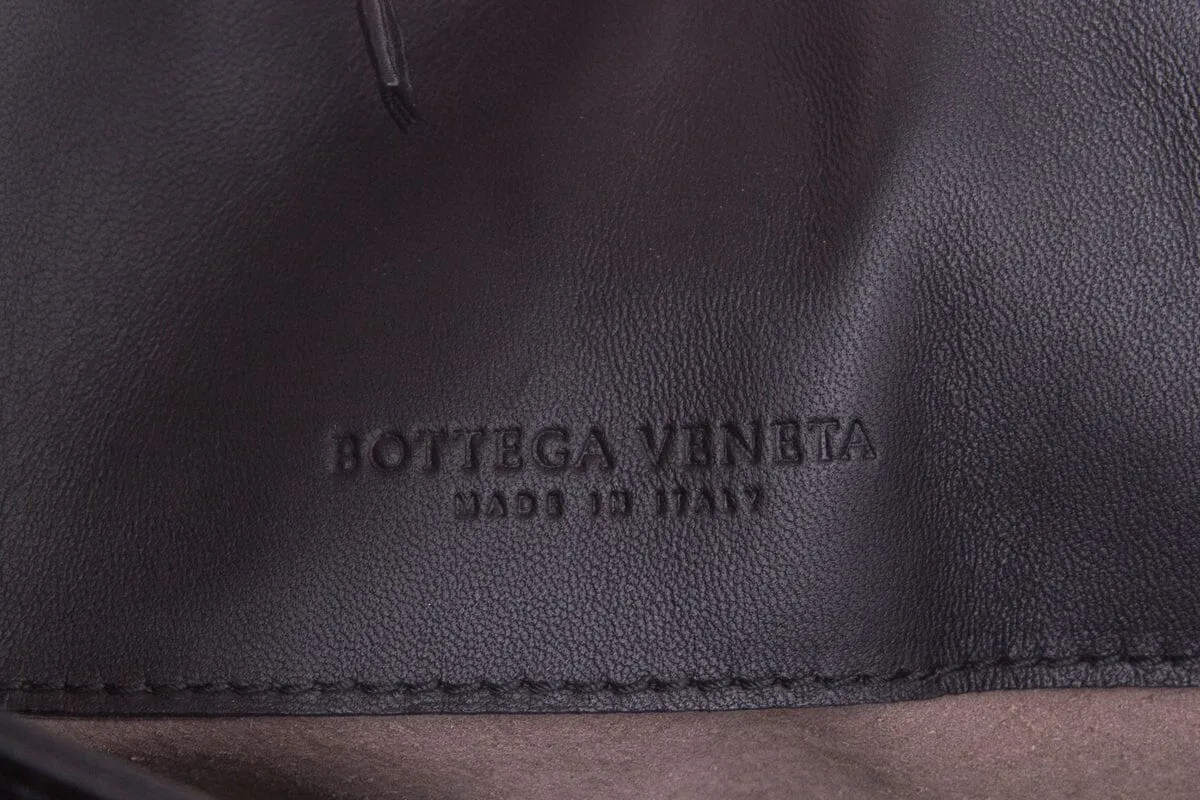 Bottega Veneta Black Intrecciato Leather Handbag