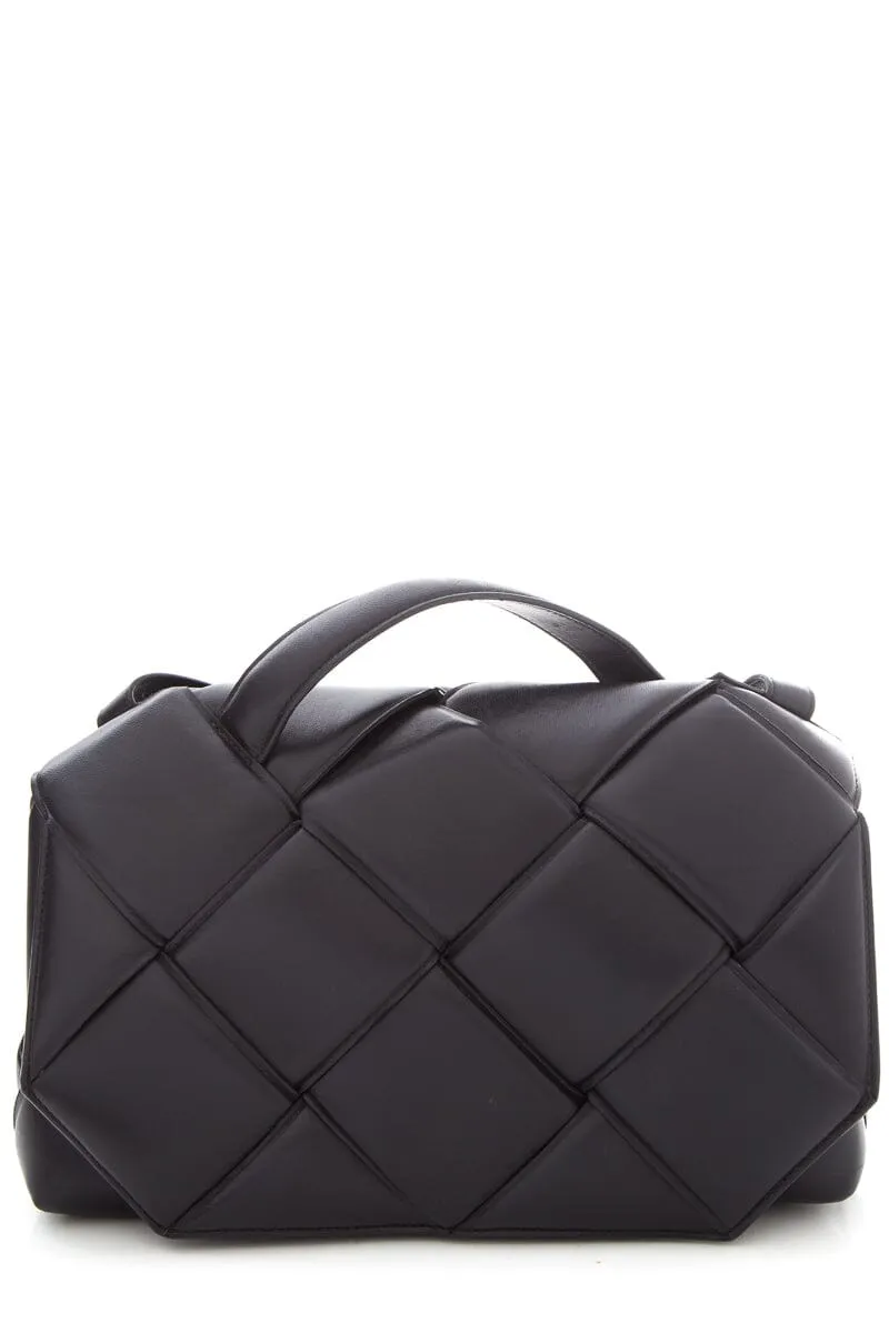 Bottega Veneta Black Woven Napa Cross-Body