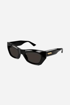 Bottega Veneta bold wrap black sunglasses