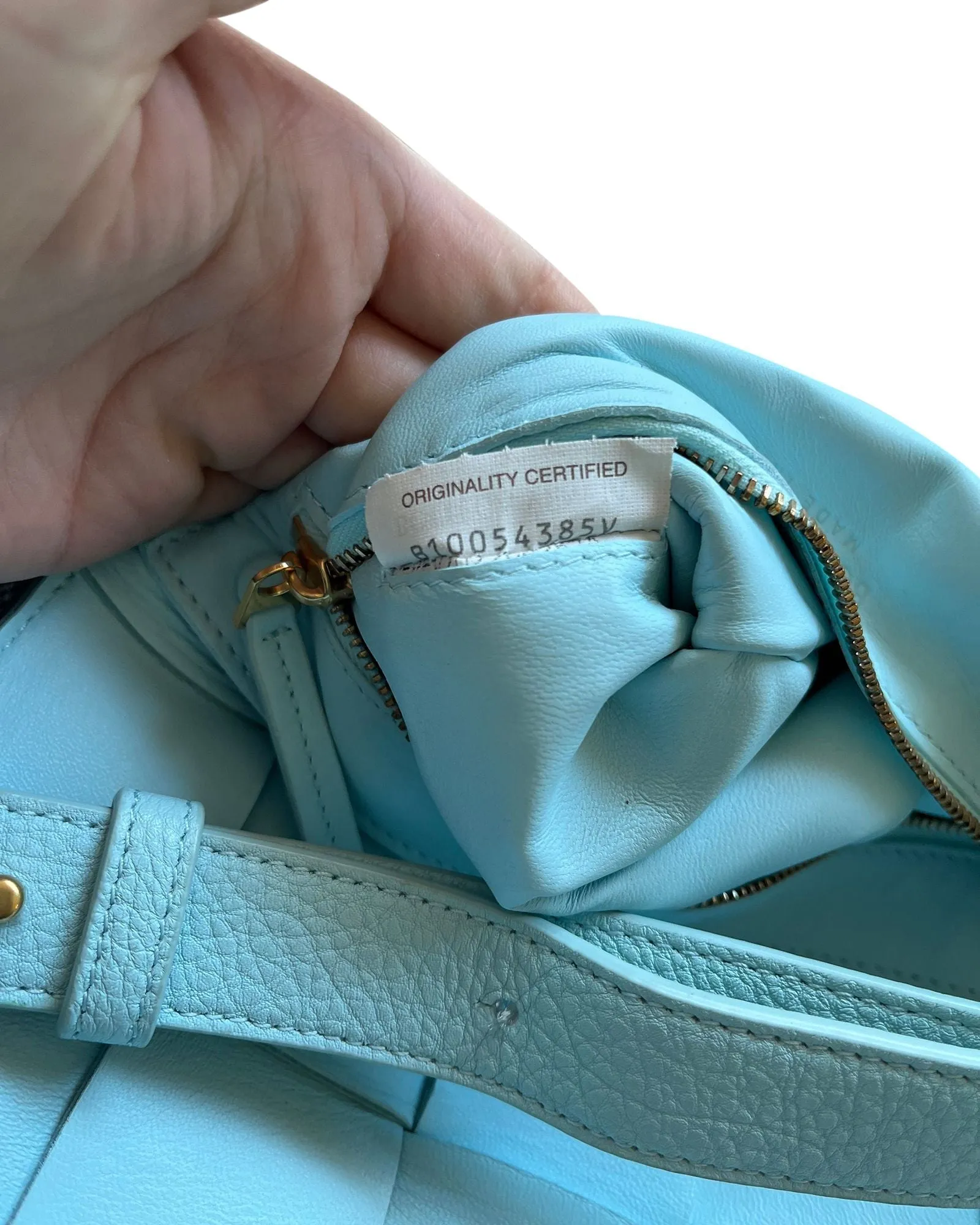 Bottega Veneta Cassette Crossbody Bag in Turquoise Blue Leather