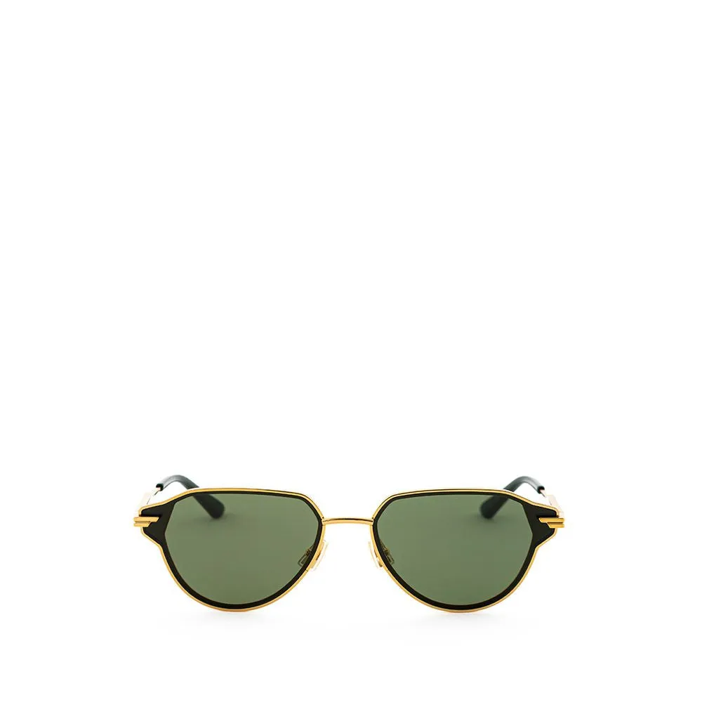 Bottega Veneta Elegant Gold Metal Designer Sunglasses