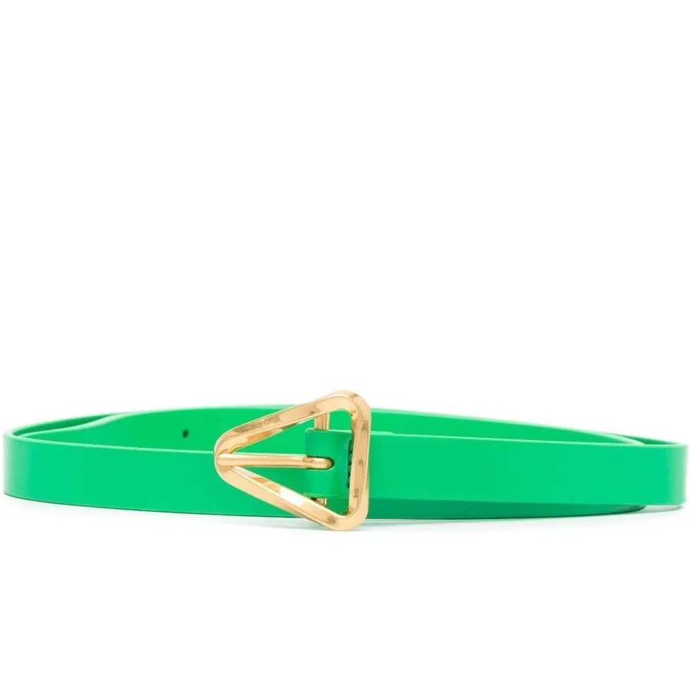 BOTTEGA VENETA Green Triangle Belt