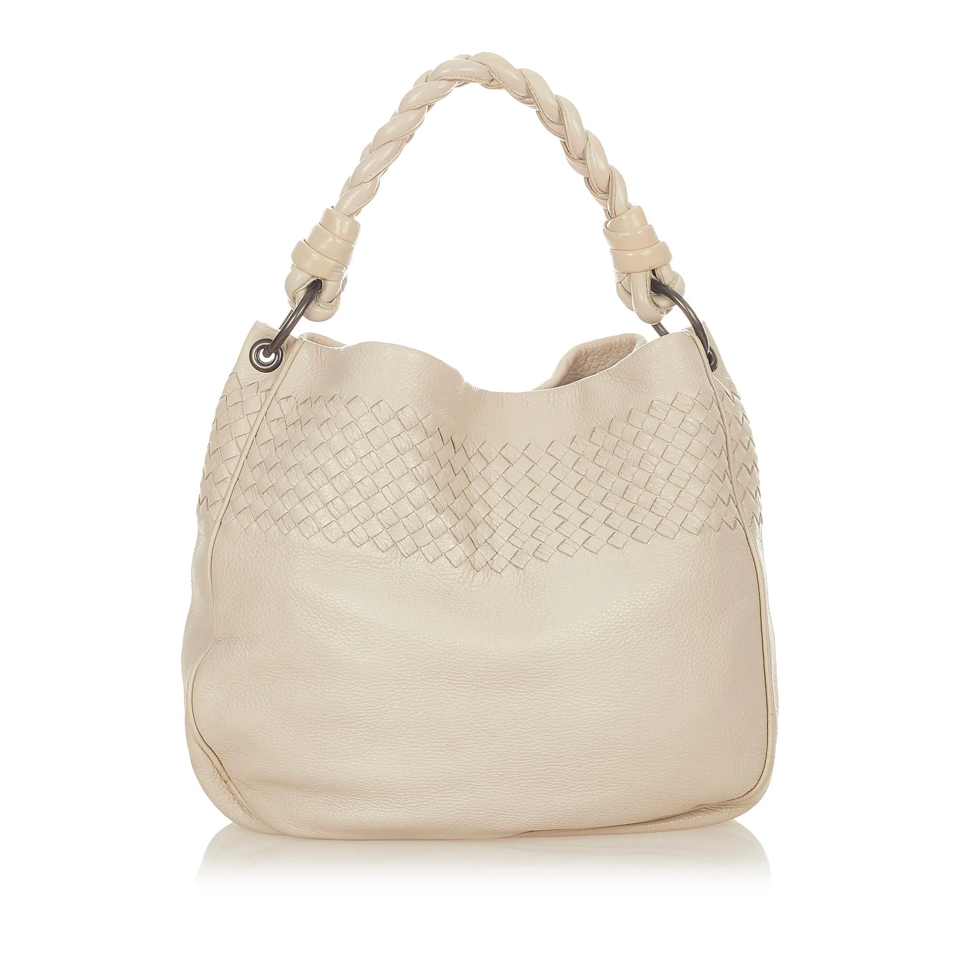 Bottega Veneta Intrecciato Leather Shoulder Bag (SHG-24587)