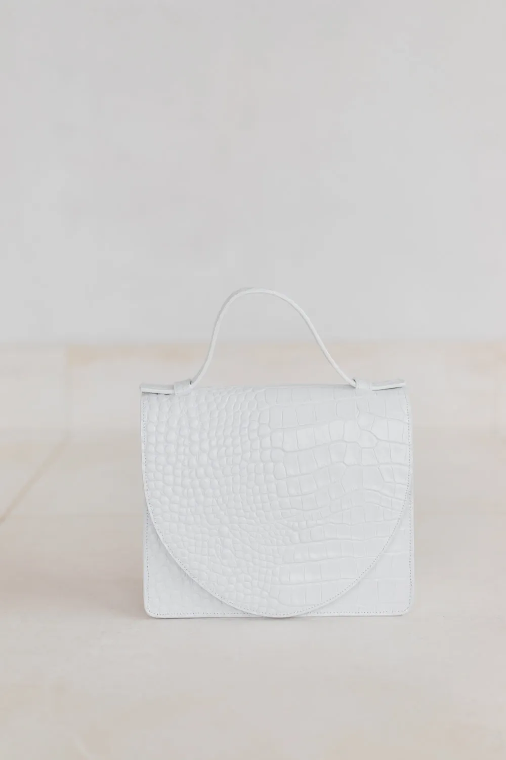 Bridal Collection | Mini Briefcase Very White Croco