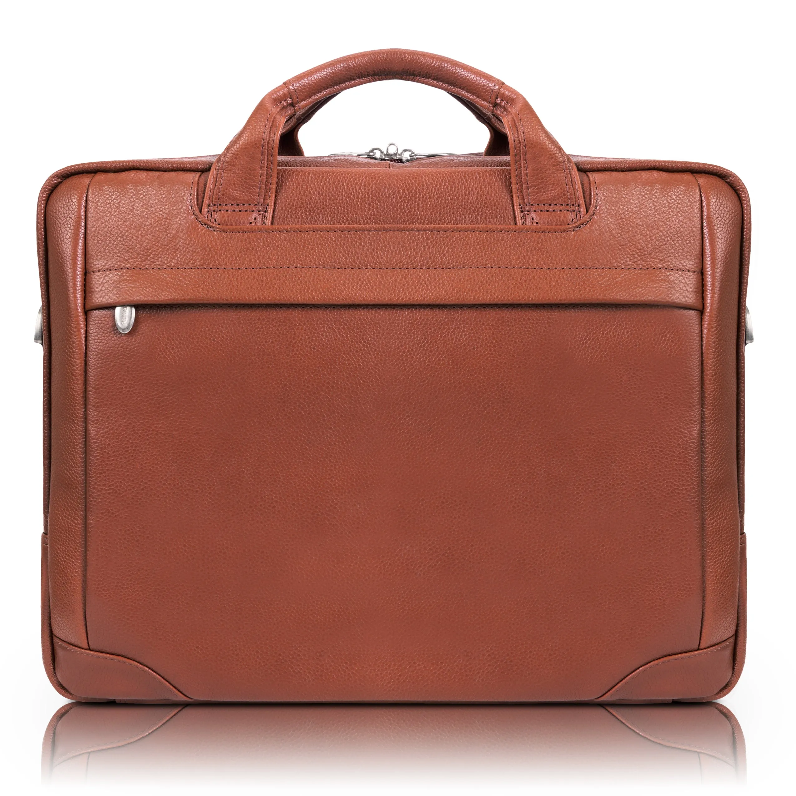 BRIDGEPORT | 17" Large Leather Laptop & Tablet Briefcase