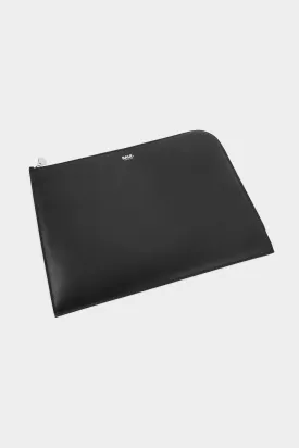 BT Leather Laptop Sleeve Black