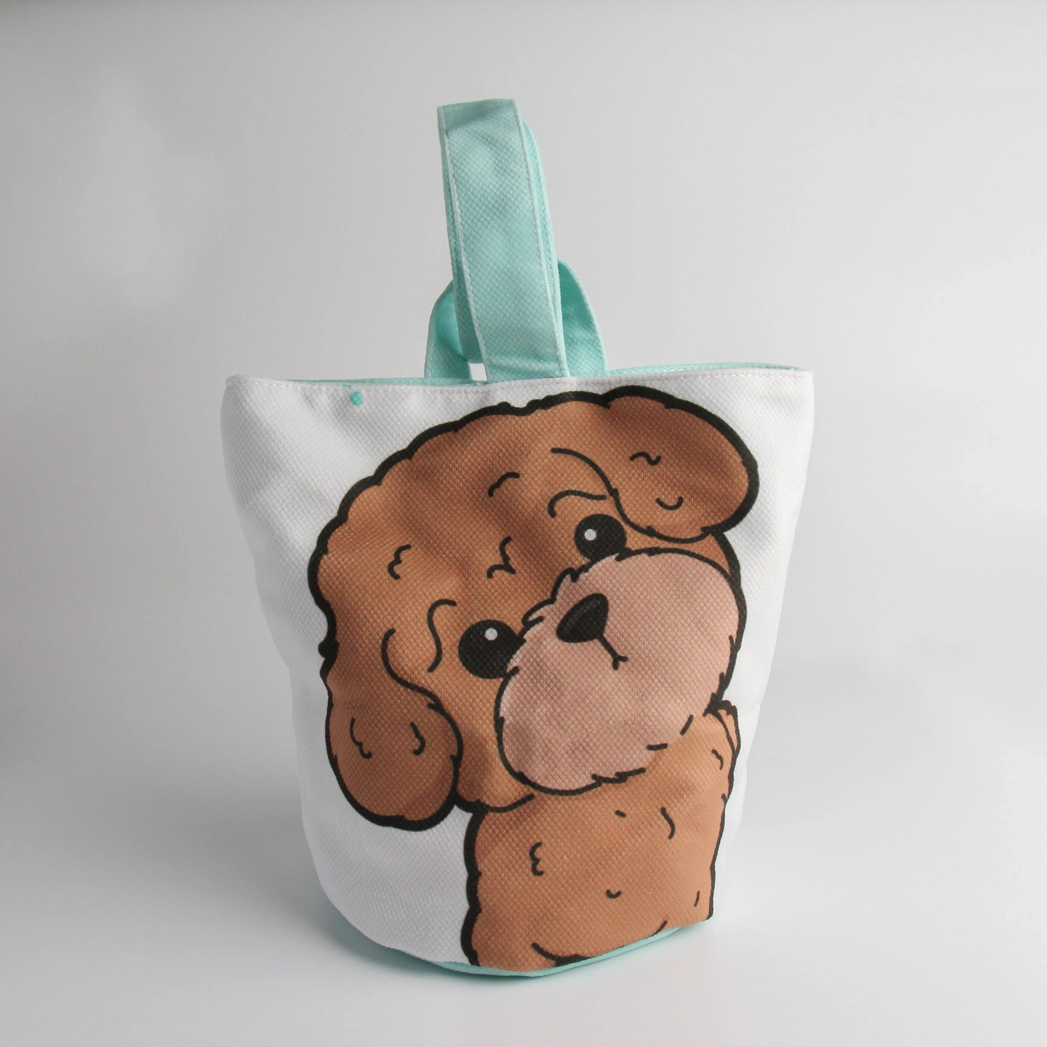 Bucket Handbag with Magnetic Closure - Adorable Dog Breed Designs