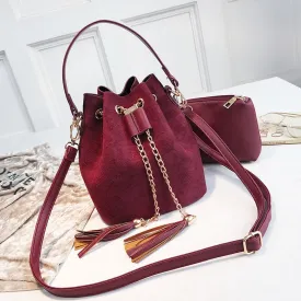 Bucket PU Leather Handbag