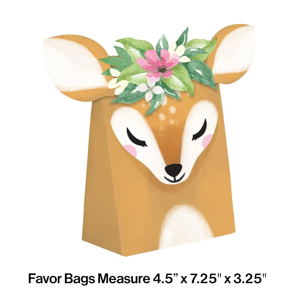 Bulk Little Deer Birthday Paper Treat Bags (96 per Case)