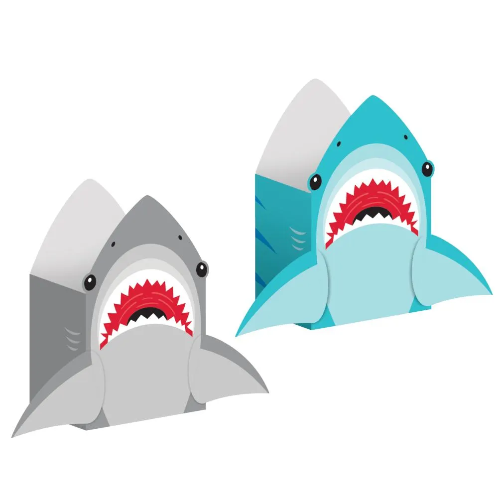 Bulk Shark Party Paper Treat Bags (96 per Case)