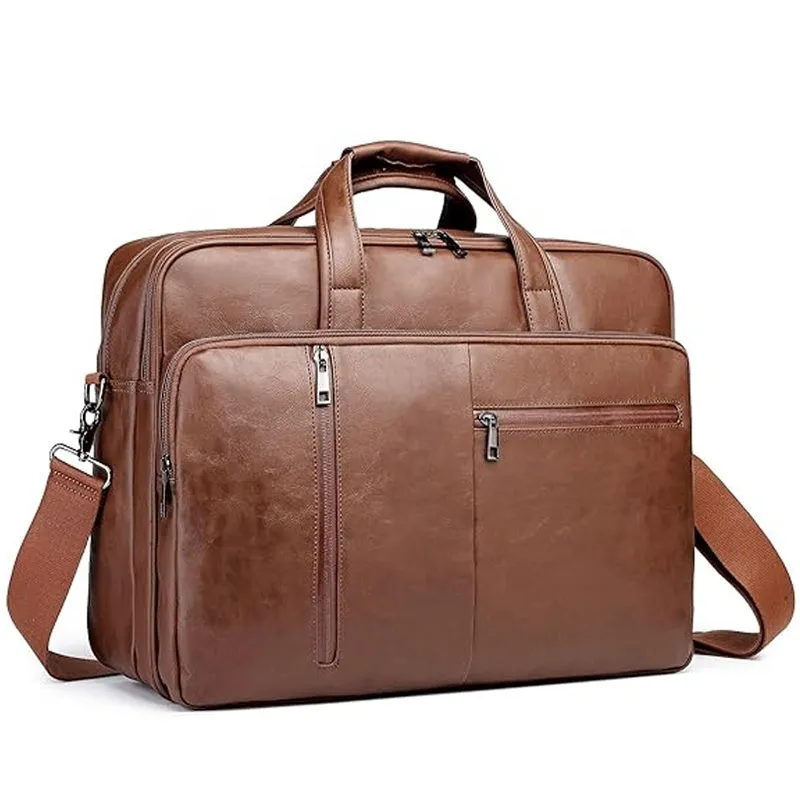 Business Briefcase With Zipper Closure