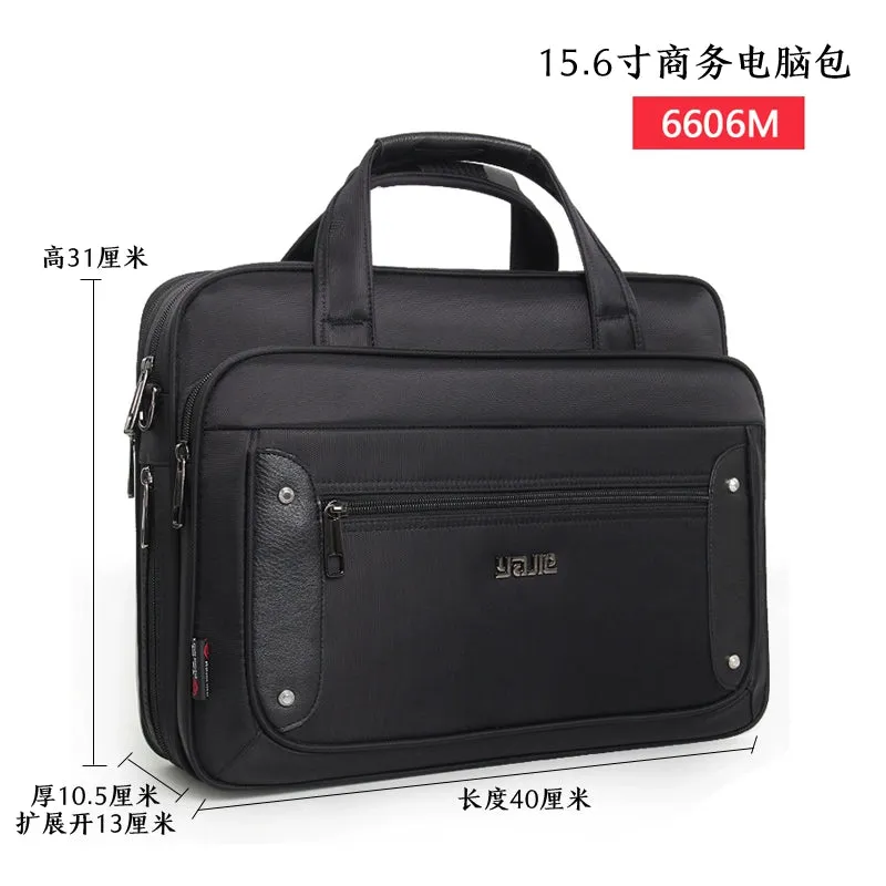 Business Canvas 19-Inch Satchel One-Shoulder Textured Men's Bag