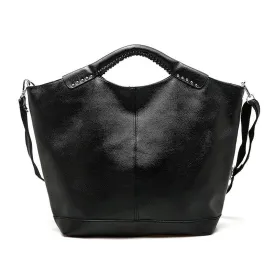 Casual Hobos Style Women's Leather Shoulder Bag With Large Capacity