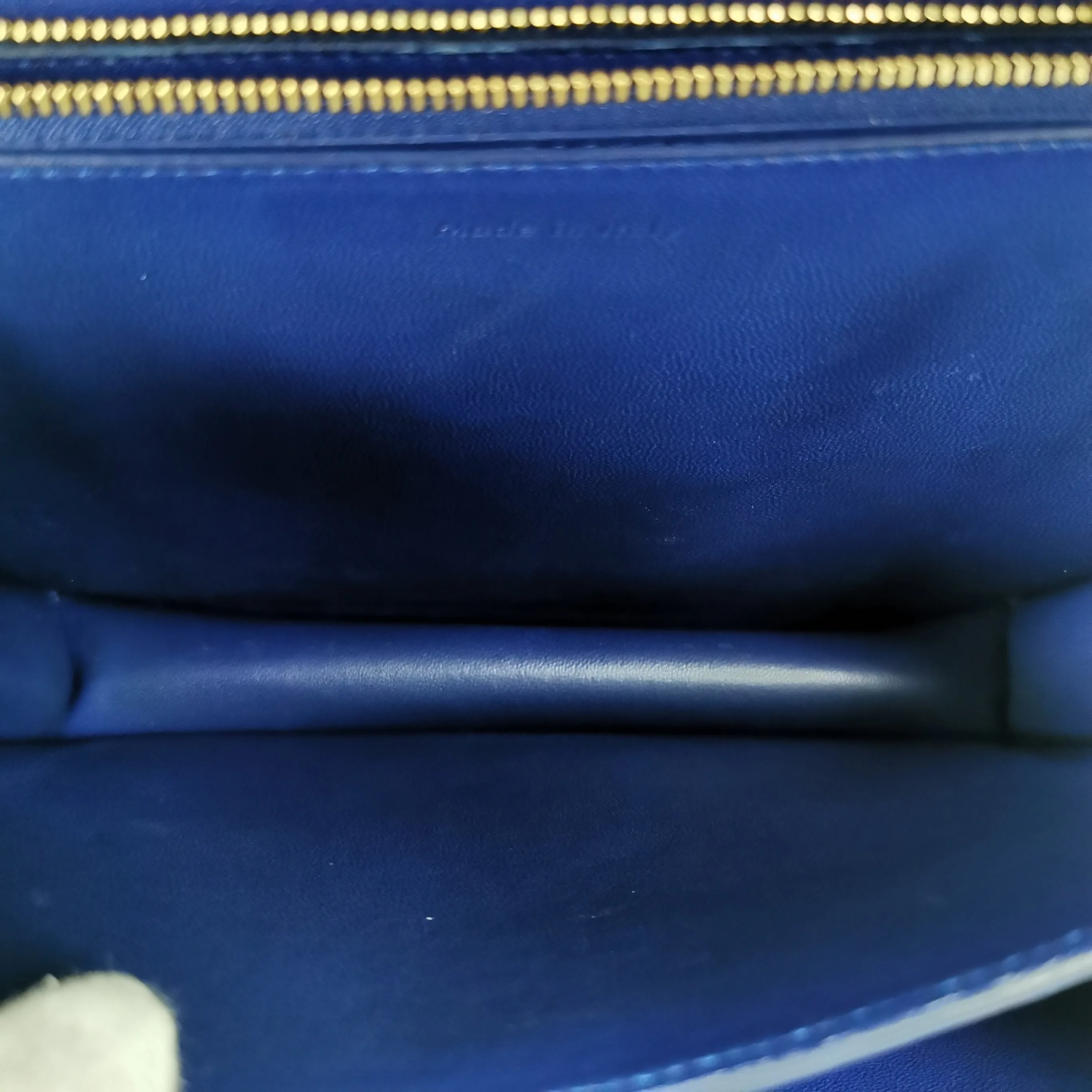 Celine Classic Box Medium Blue Calfskin