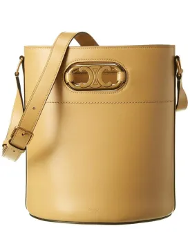 CELINE Maillon Triomphe Leather Bucket Bag