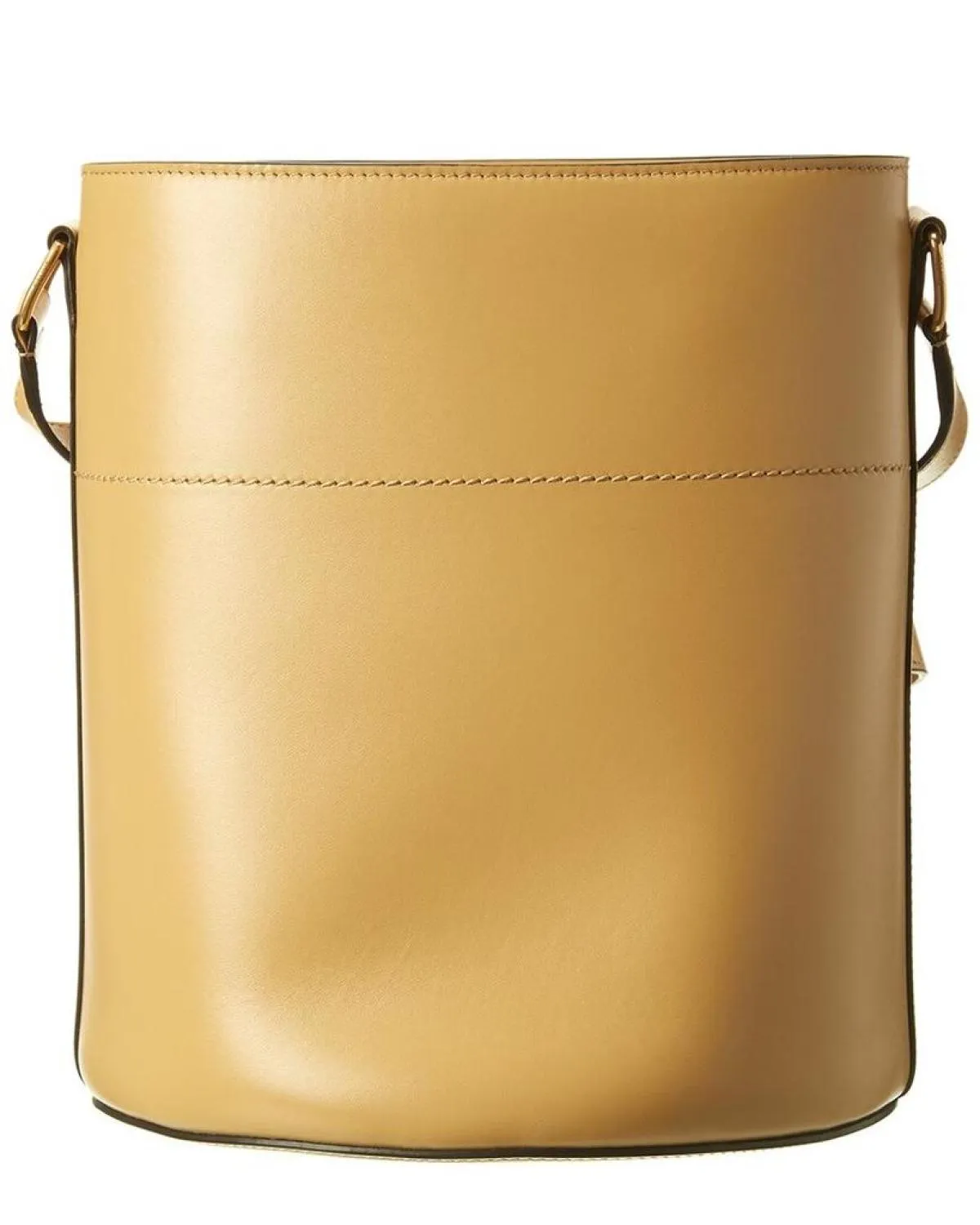 CELINE Maillon Triomphe Leather Bucket Bag