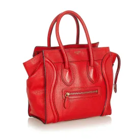 Celine Micro Luggage Leather Handbag (SHG-37634)