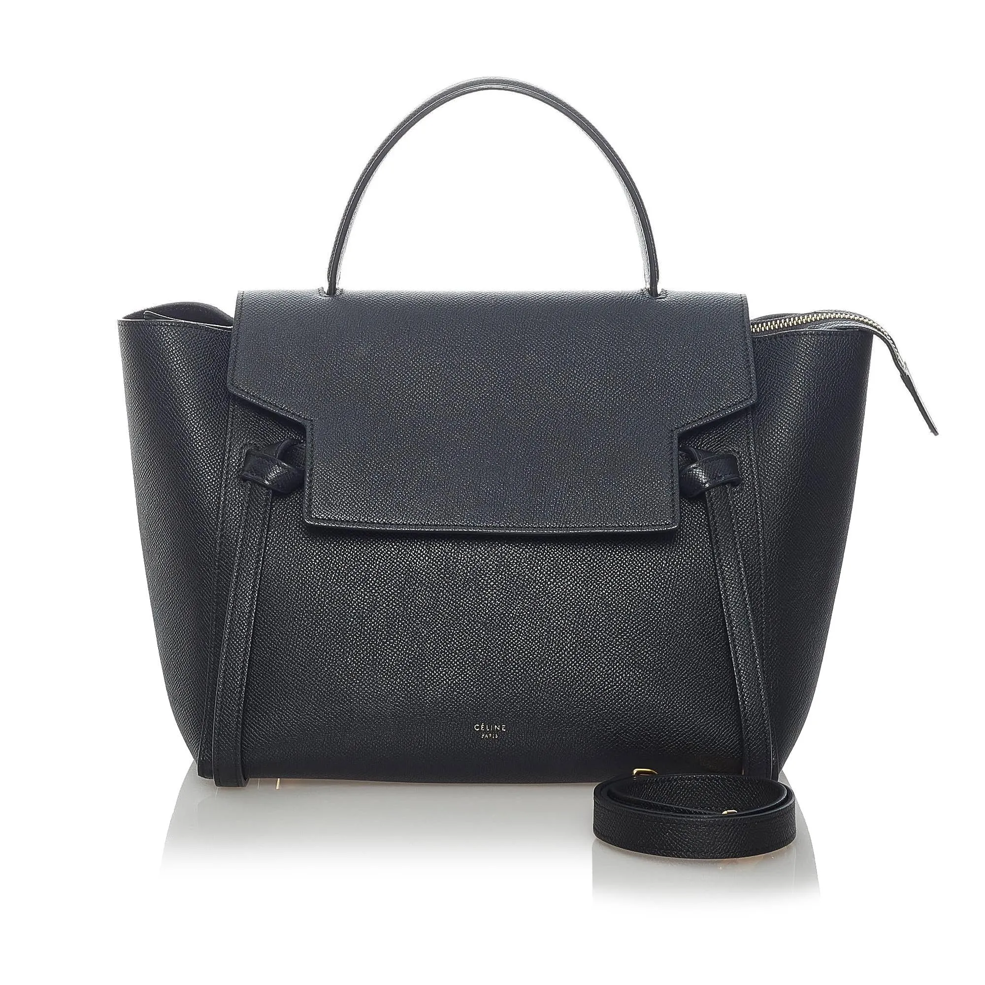 Celine Mini Belt Leather Satchel (SHG-33571)