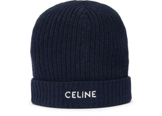 Celine 'Navy' Knit Beanie