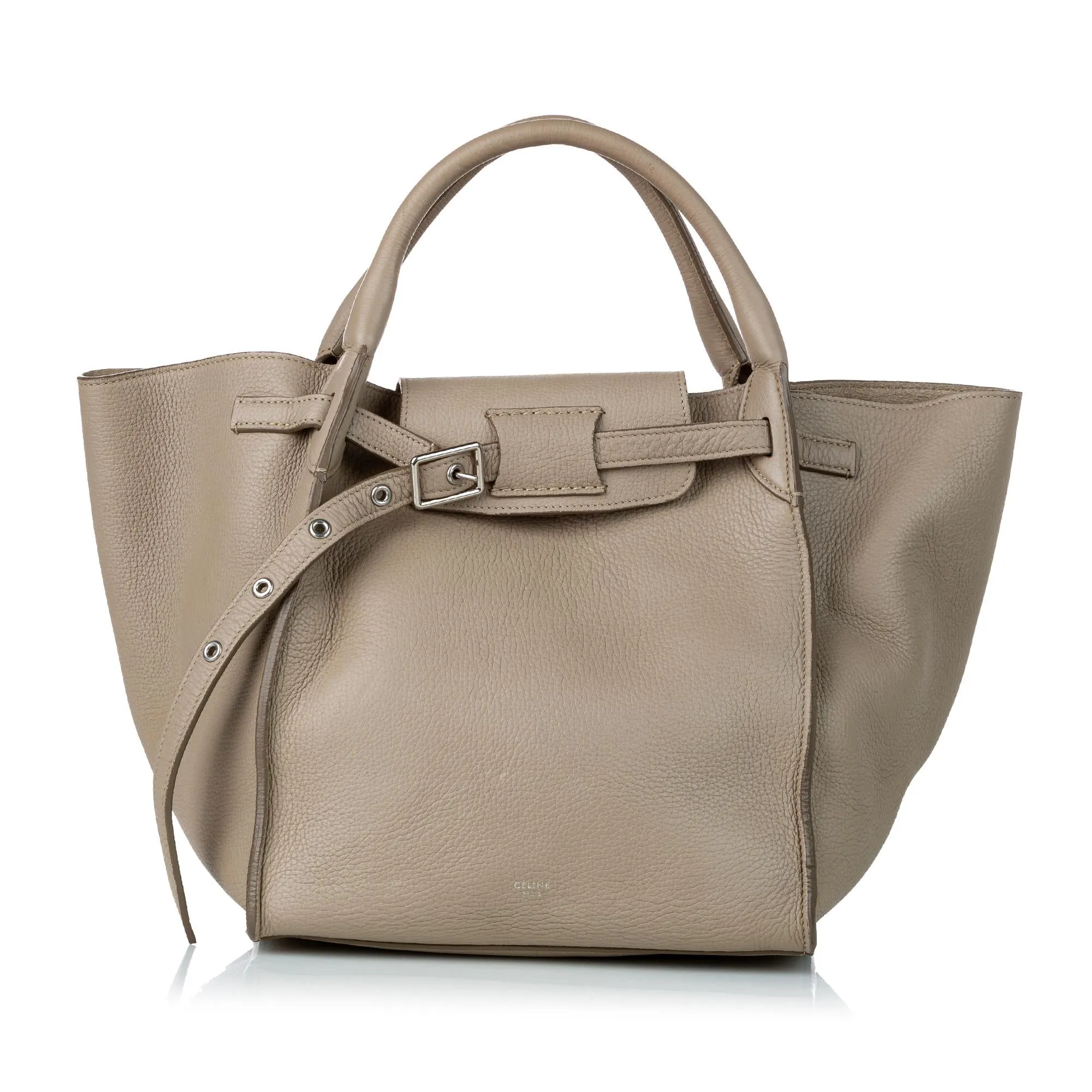 Celine Small Big Leather Satchel (SHG-30524)