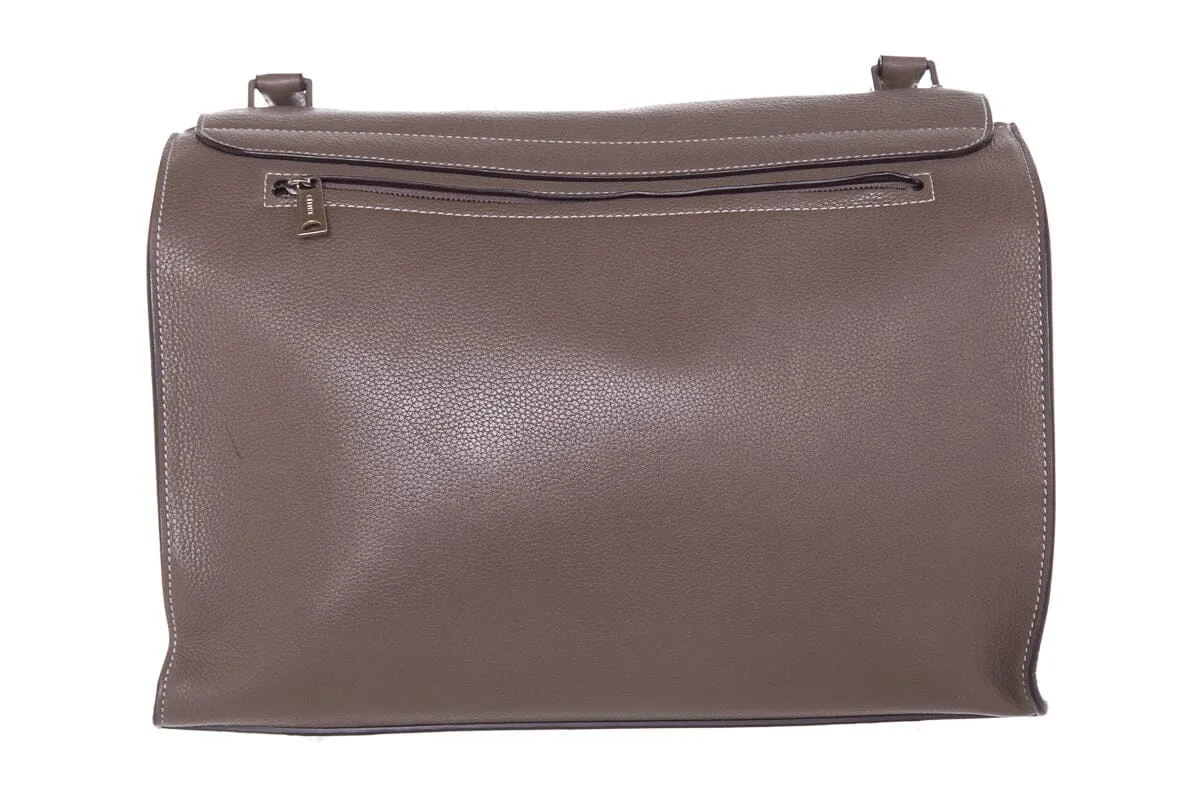 Celine Taupe Trapeze Color Block Handbag