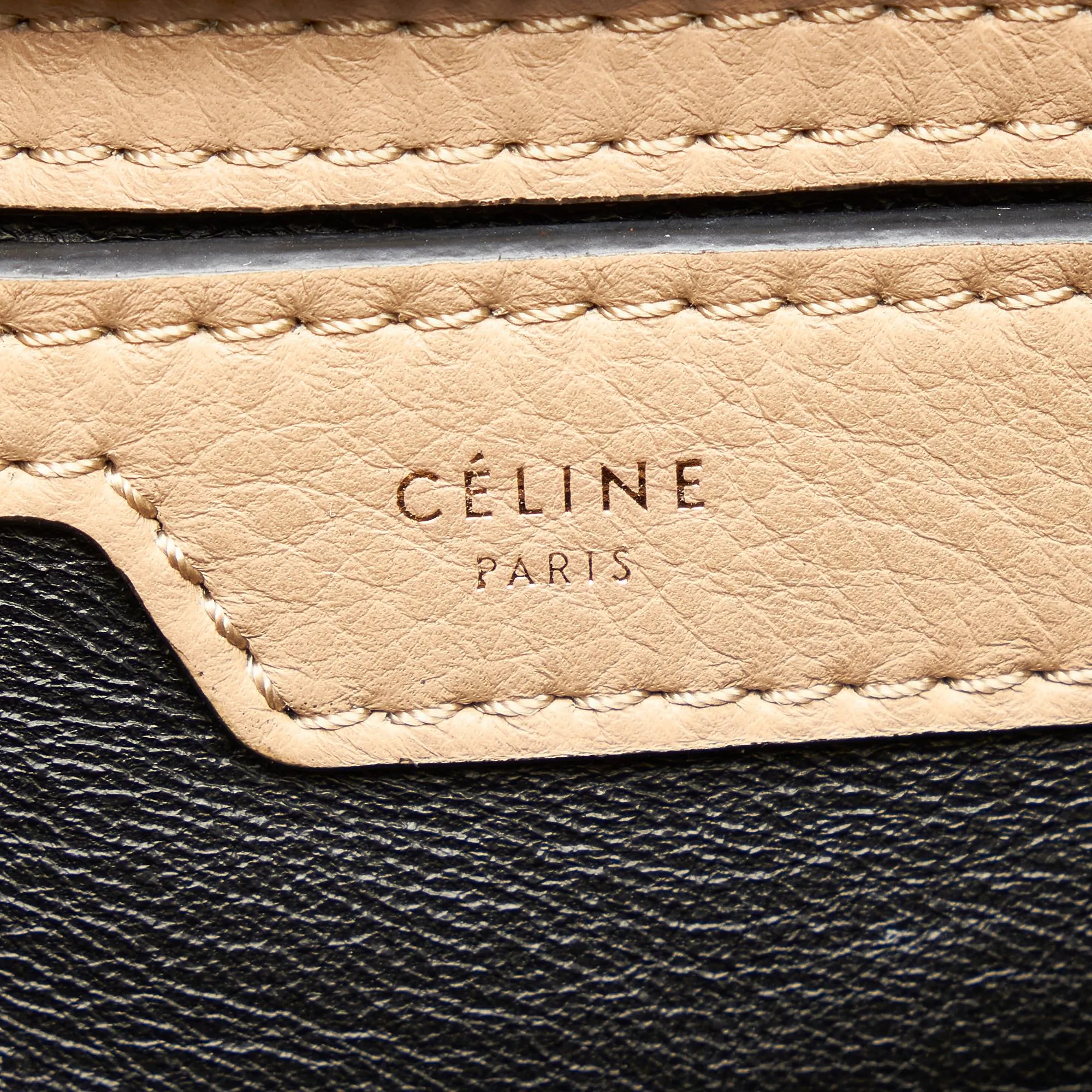 Celine Trapeze Leather Satchel (SHG-30452)