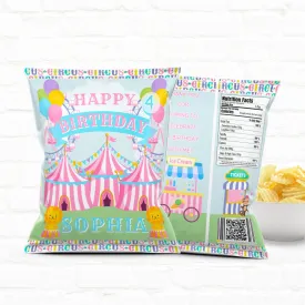 Circus Birthday Favor Bags | Pastel Colors Theme | Customizable