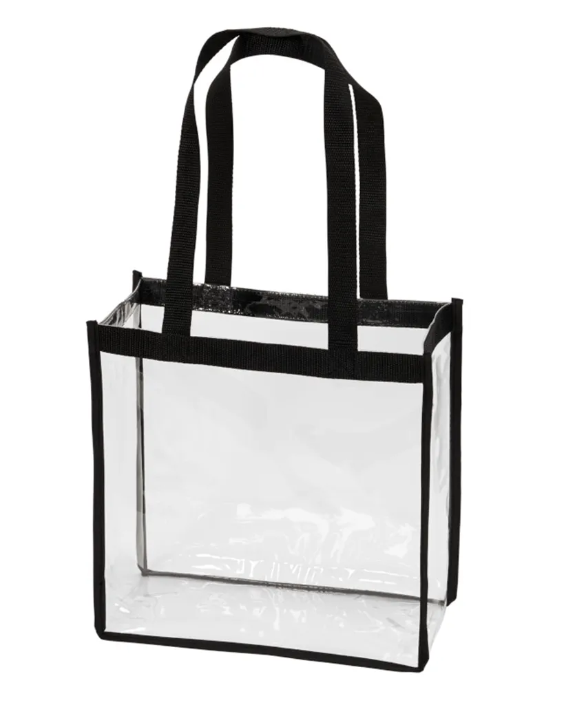 Closeout Stadium Approved Clear PVC Tote Bags